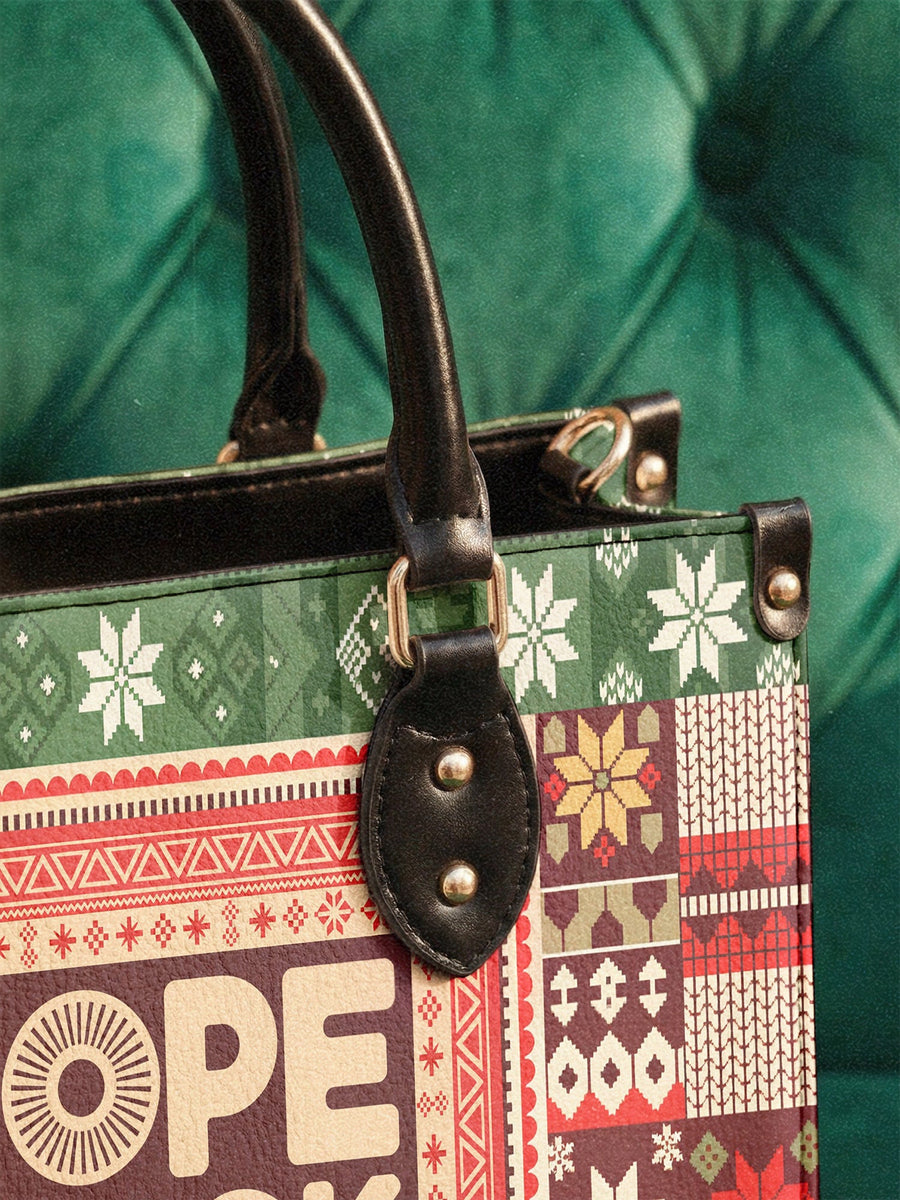 "Dope Black Wife" Frosted Pine Leather Handbag Matching Set - DD DEAL