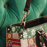 "Dope Black Wife" Frosted Pine Leather Handbag