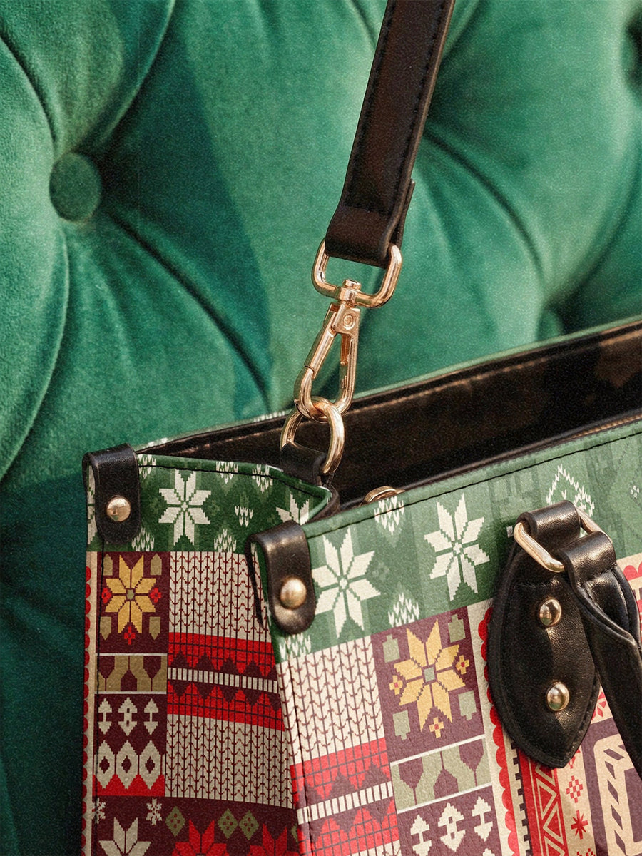 "Dope Black Wife" Frosted Pine Leather Handbag - DD DEAL