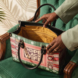"Dope Black Wife" Frosted Pine Leather Handbag BTS DEAL