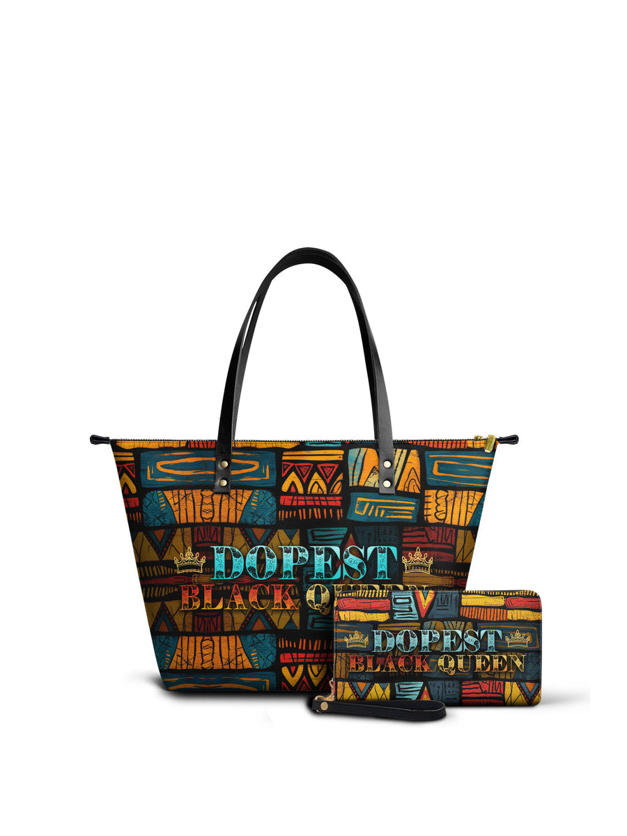 "Dopeya" Leather Tote Bag Matching Set - DD DEAL