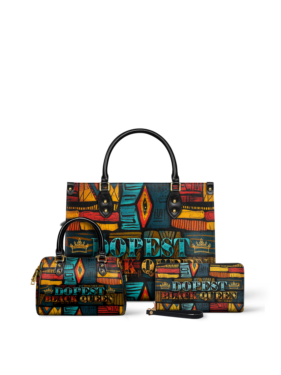 "Dopeya" Leather Handbag Matching Set - DD DEAL