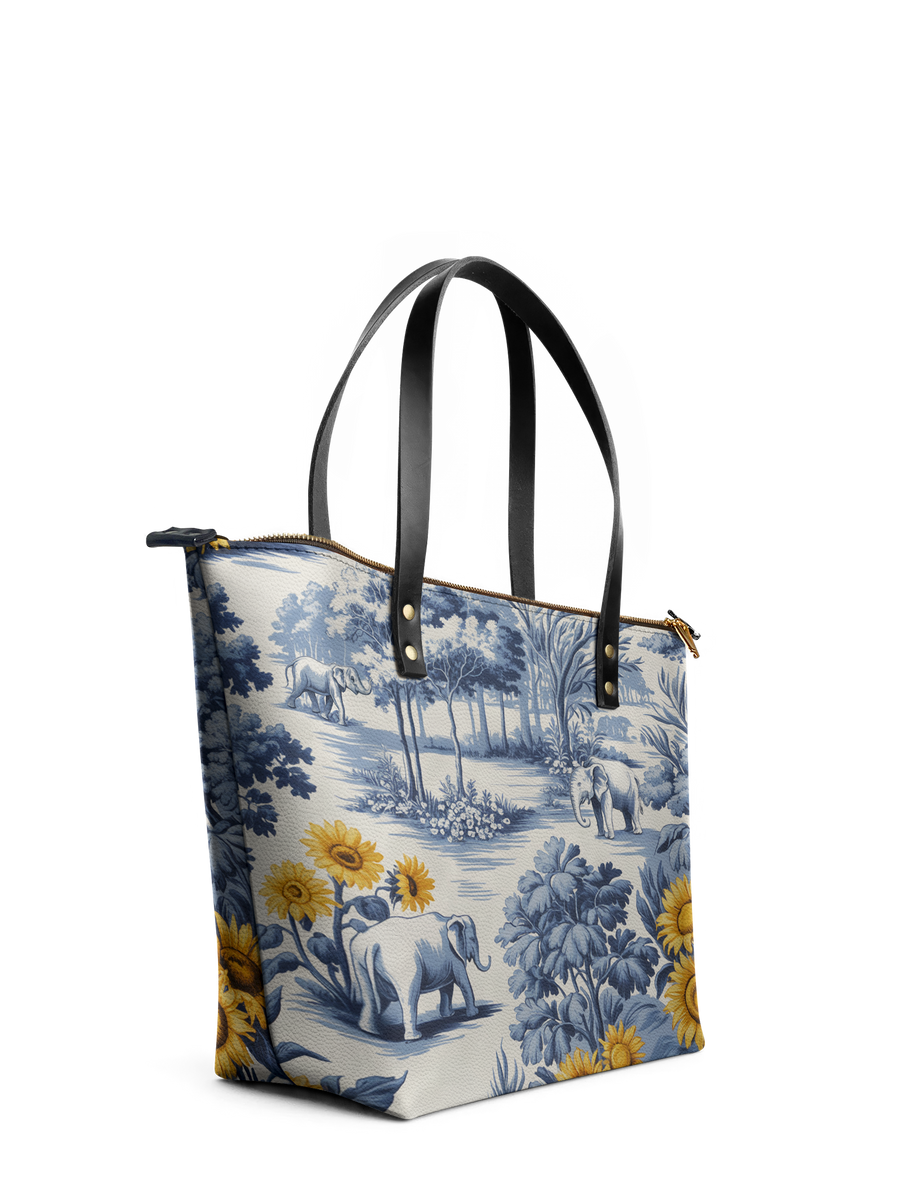 "Mkonga" Leather Tote Bag
