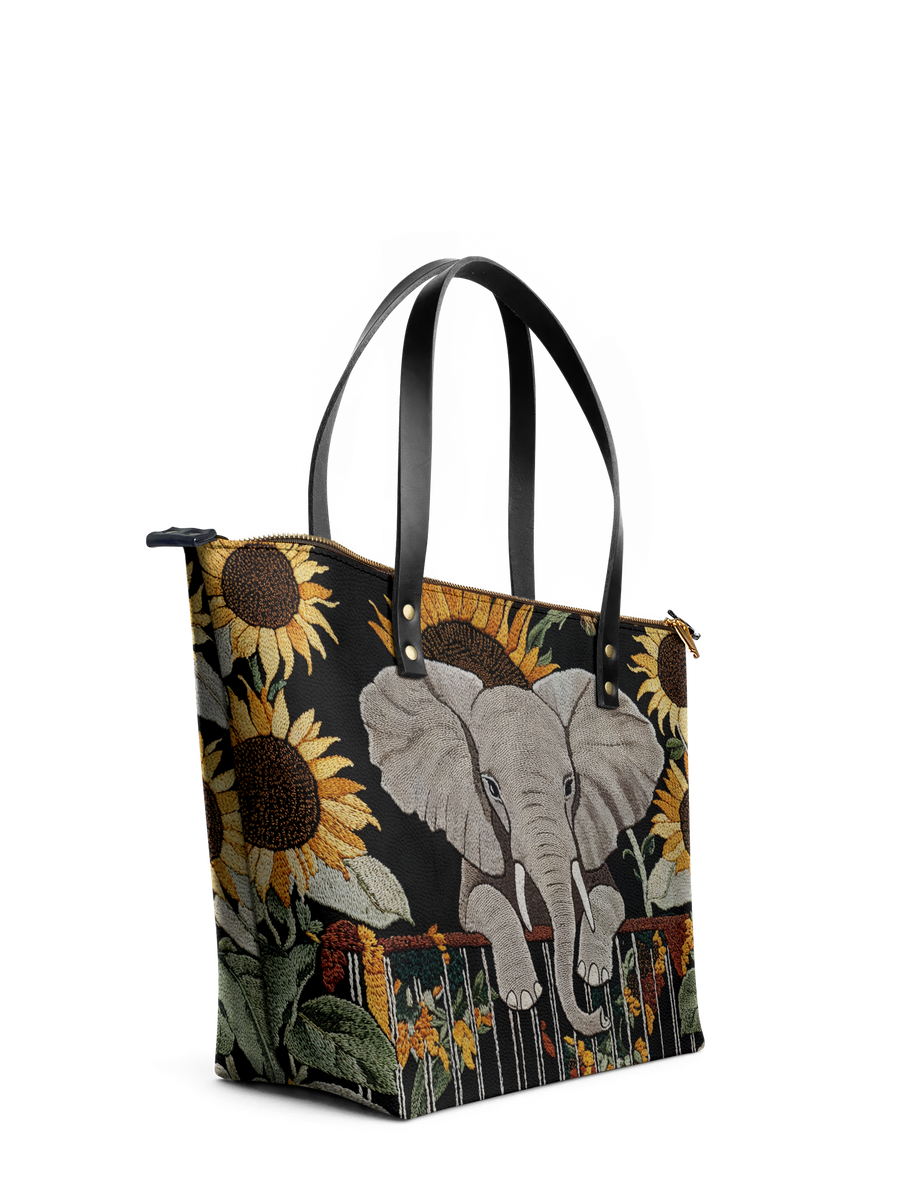 "Ndovu" Leather Tote Bag