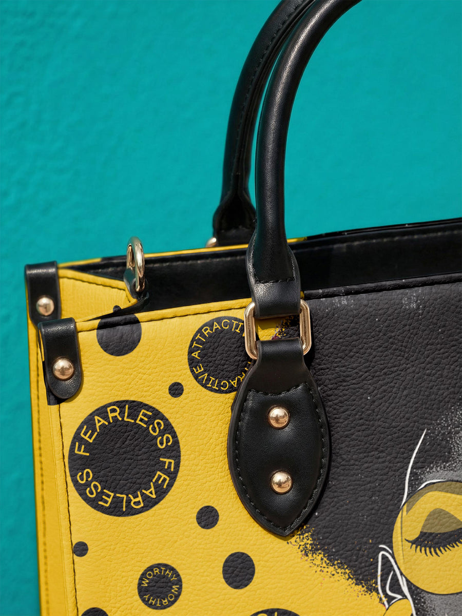 "Fahari" Marigold Pop Leather Handbag DD DEAL