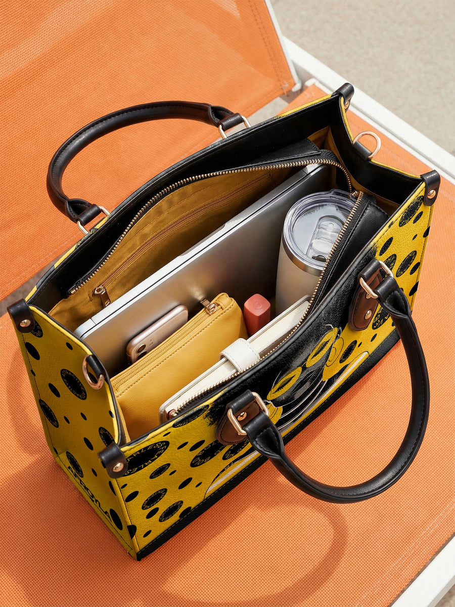 "Fahari" Marigold Pop Leather Handbag DD DEAL