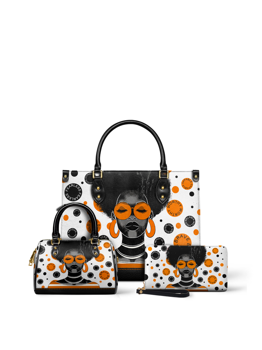 "Fahari" Marshmallow Citrus Leather Handbag - DD DEAL