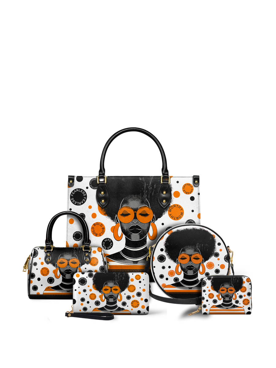 "Fahari" Marshmallow Citrus Leather Handbag - DD DEAL
