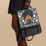 "Fahari" Monochrome Leather Backpack - BRAVE ONES DEAL