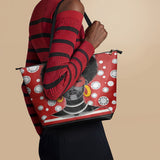 "Fahari" Strawberry Pop Leather Tote Bag