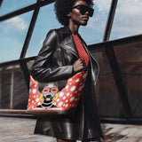 "Fahari" Strawberry Pop Leather Tote Bag - BRAVE ONES DEAL