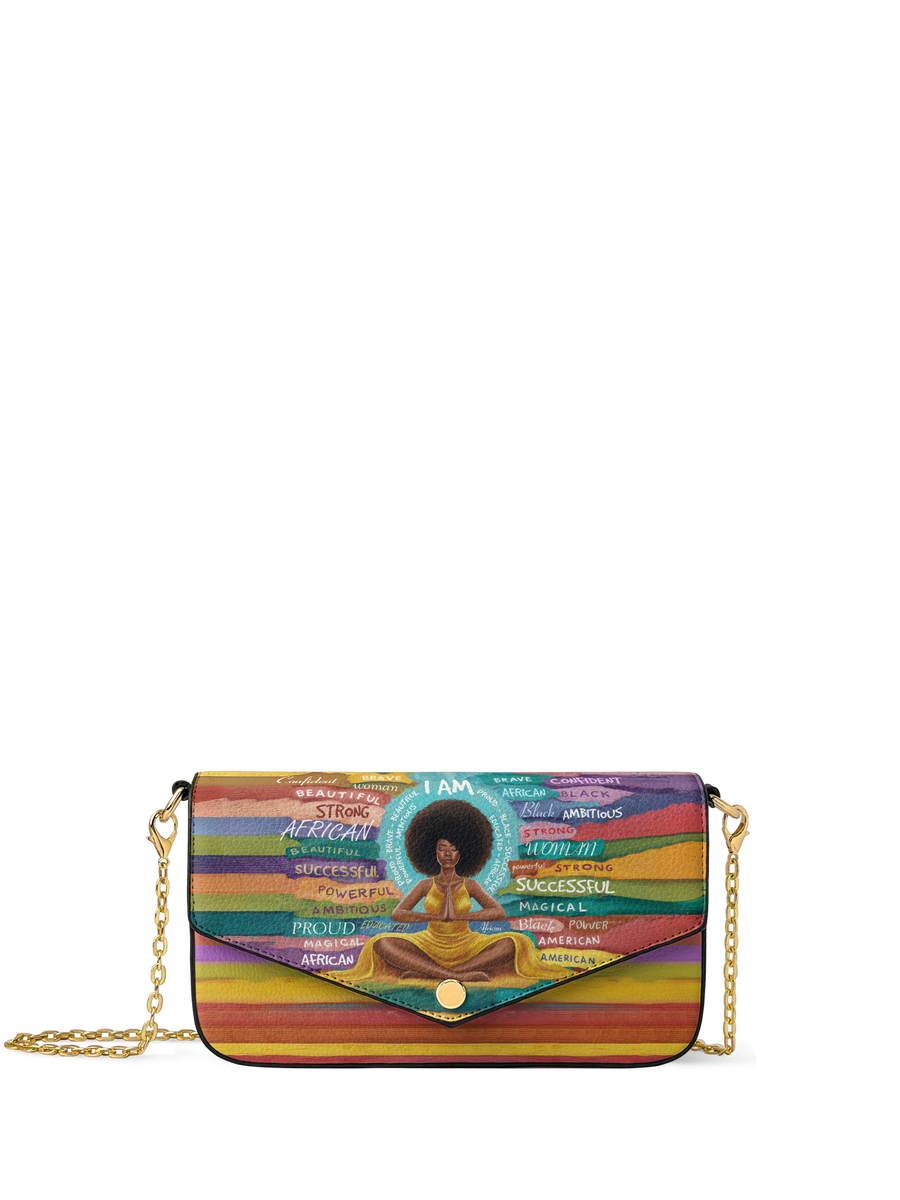 "AfroEssence" Envelope Chain Crossbody Bag - DD DEAL