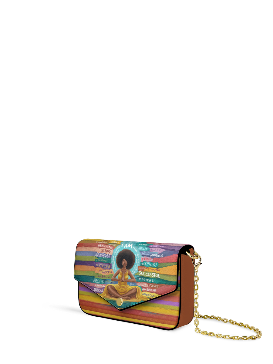 "AfroEssence" Envelope Chain Crossbody Bag - DD DEAL