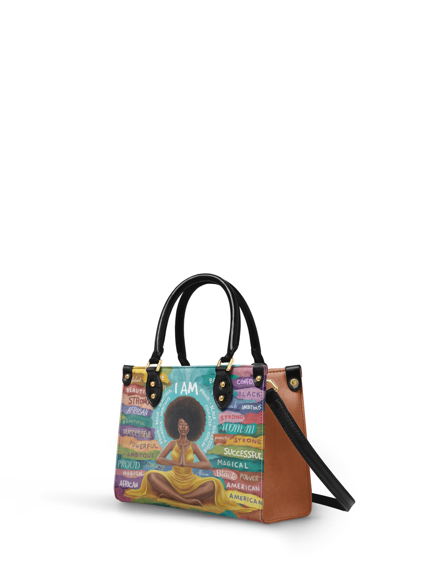 "AfroEssence" Small Leather Handbag Matching Set - DD DEAL