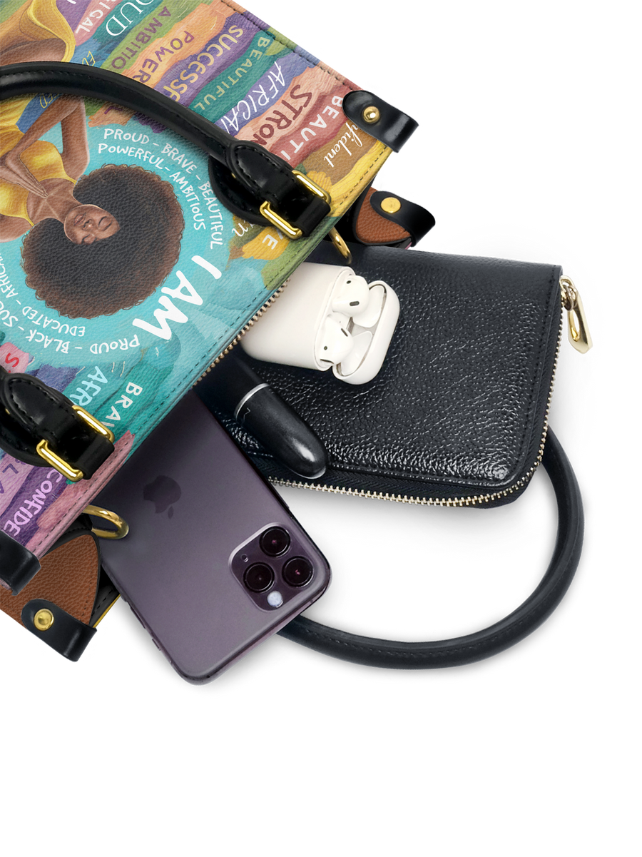 "AfroEssence" Small Leather Handbag Matching Set - DD DEAL