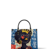 "Aina" Blueberry Snow Leather Handbag BTS DEAL