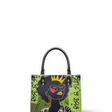 "Aina" Lime Pop Small Leather Handbag (Vegan) BTS DEAL