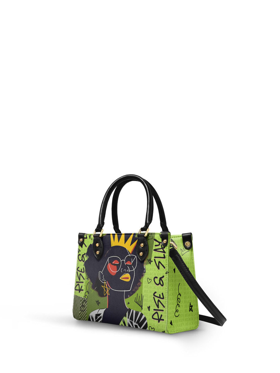 "Aina" Lime Pop Small Leather Handbag - DD DEAL