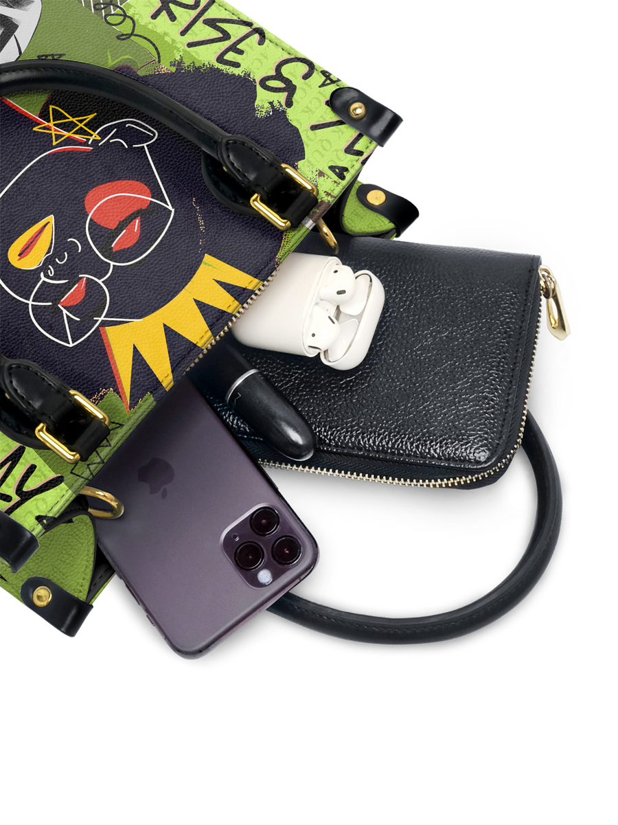 "Aina" Lime Pop Small Leather Handbag - DD DEAL