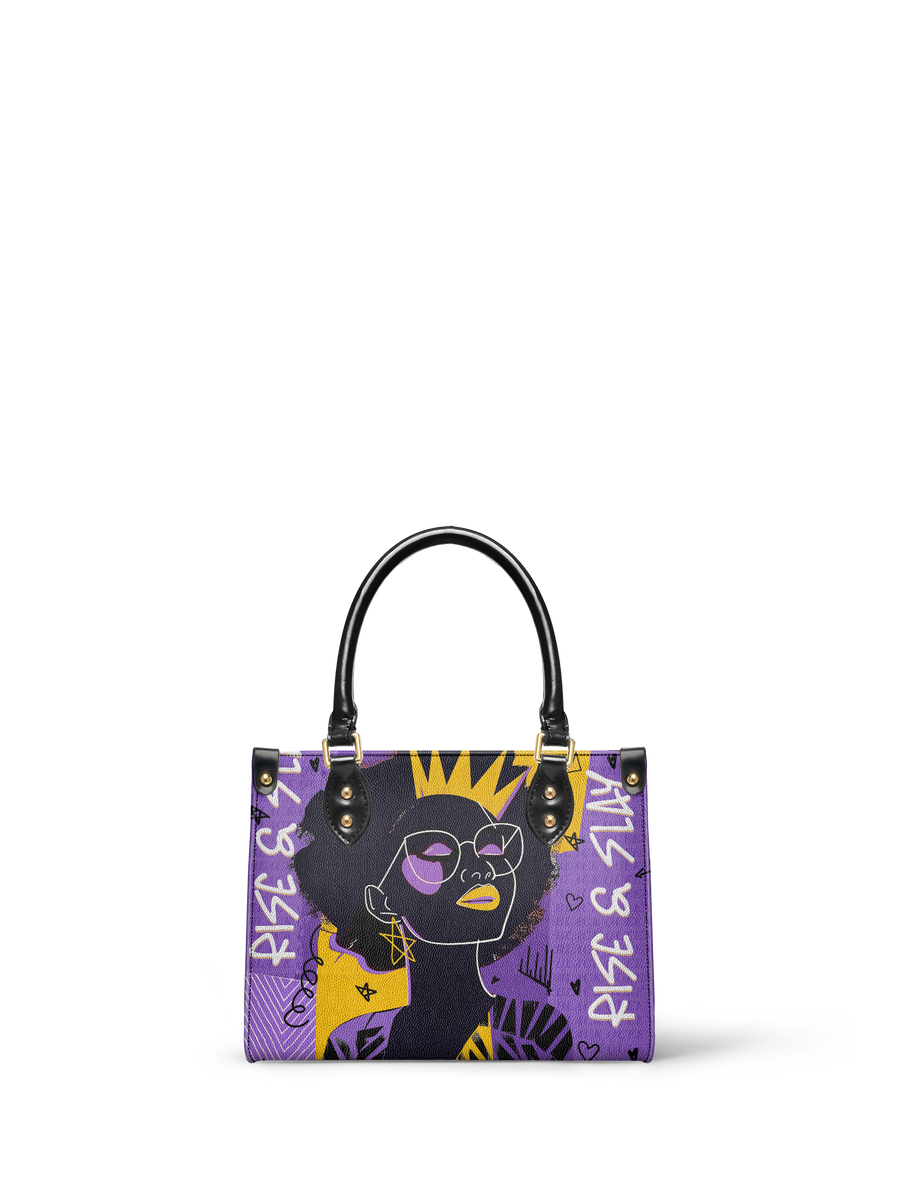 "Aina" Grape Soda Small Leather Handbag - DD DEAL