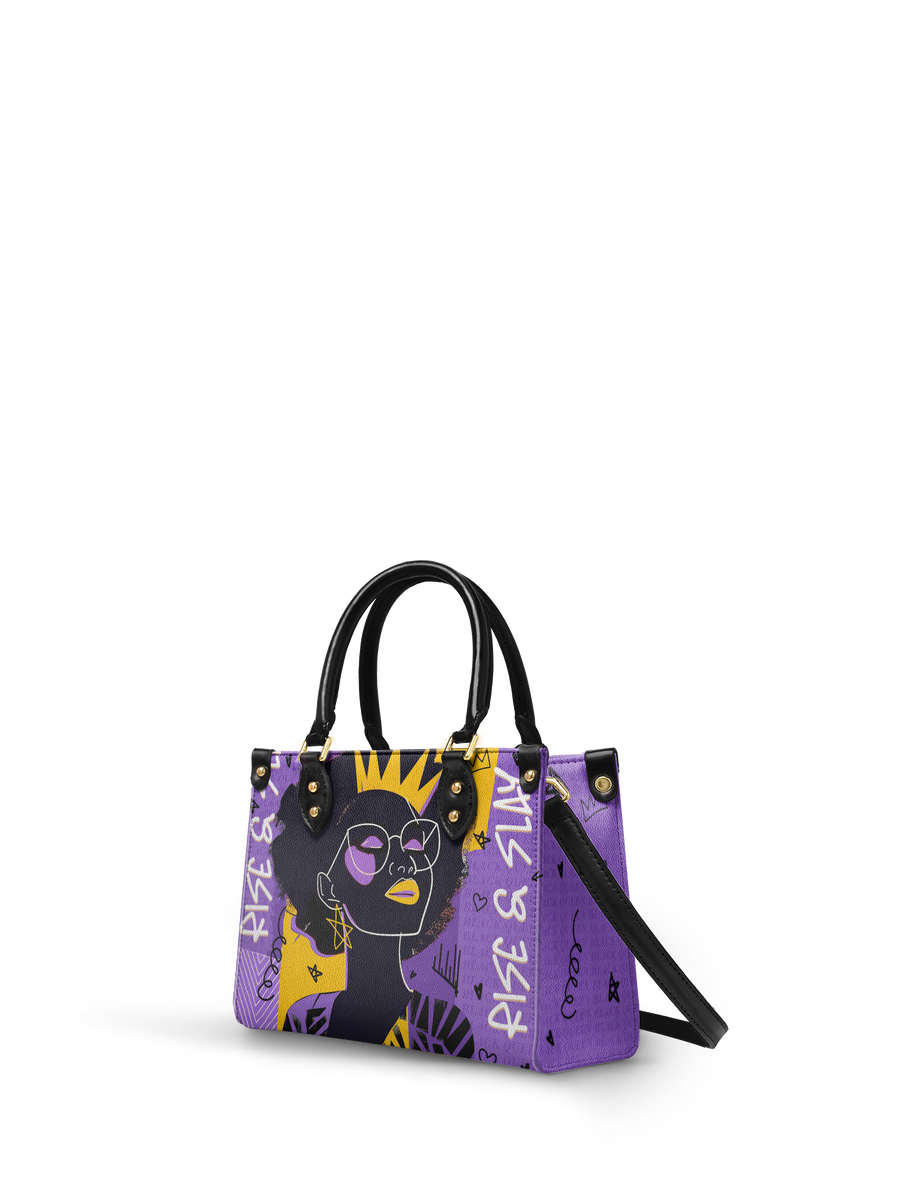"Aina" Grape Soda Small Leather Handbag - DD DEAL