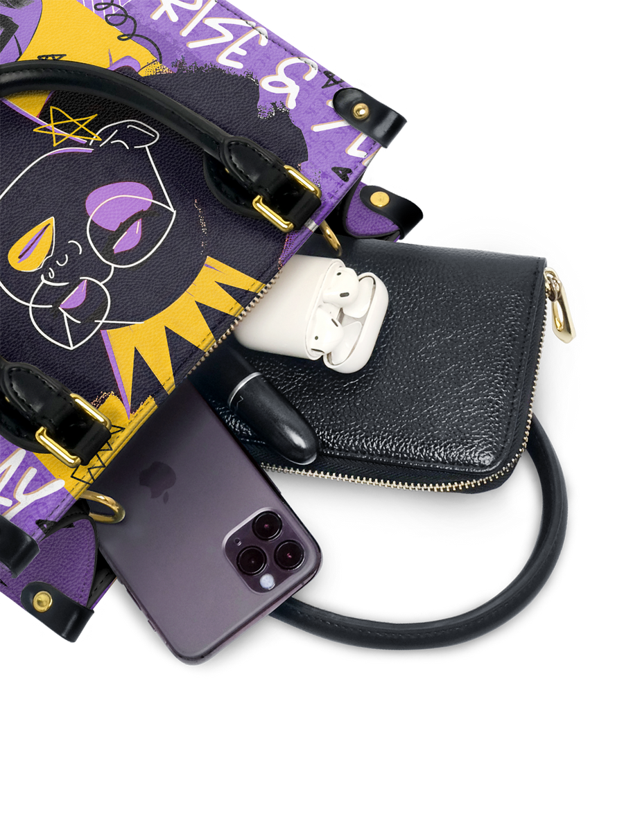 "Aina" Grape Soda Small Leather Handbag A250 Deal