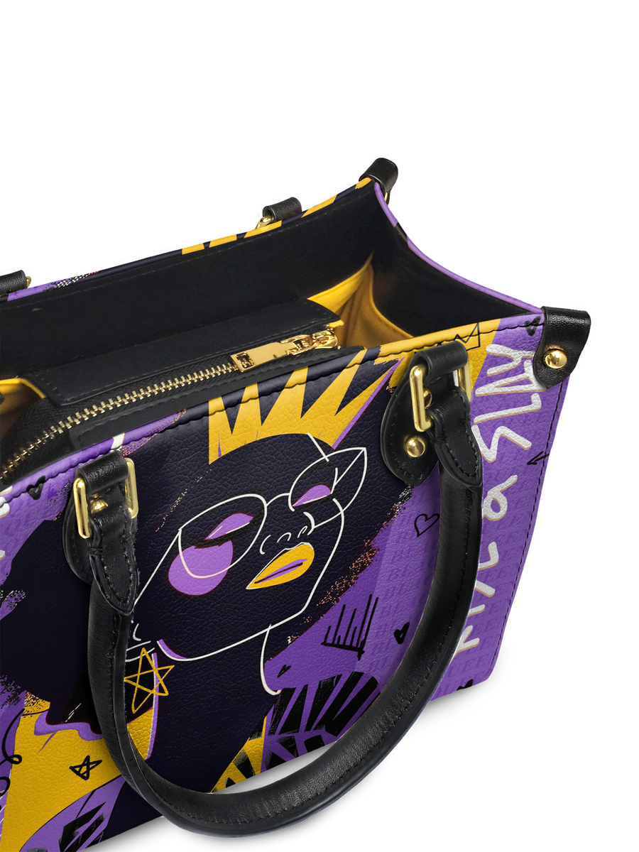 "Aina" Grape Soda Small Leather Handbag