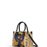 "Aina" Honeycomb Small Leather Handbag