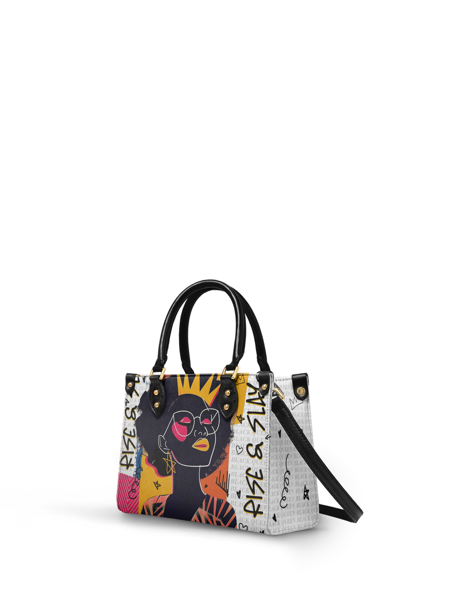 "Aina" Coconut White Small Leather Handbag Matching Set - DD DEAL