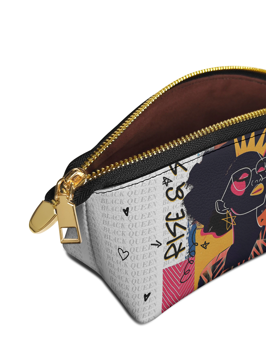 "Aina" Coconut White Eclipse Makeup Bag