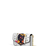 "Aina" Coconut White Envelope Chain Crossbody Bag