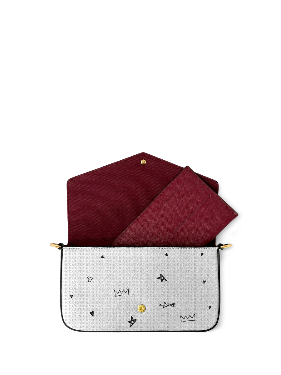 "Aina" Coconut White Envelope Chain Crossbody Bag - DD DEAL