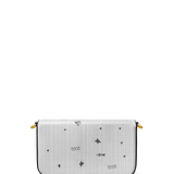 "Aina" Coconut White Envelope Chain Crossbody Bag