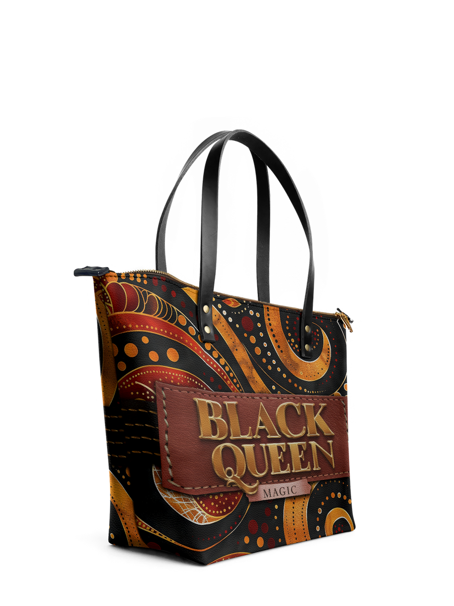 "Makeda" Leather Tote Bag Matching Set - DD DEAL