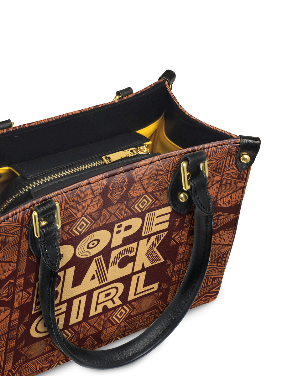 "Dope Black Girl" Small Leather Handbag