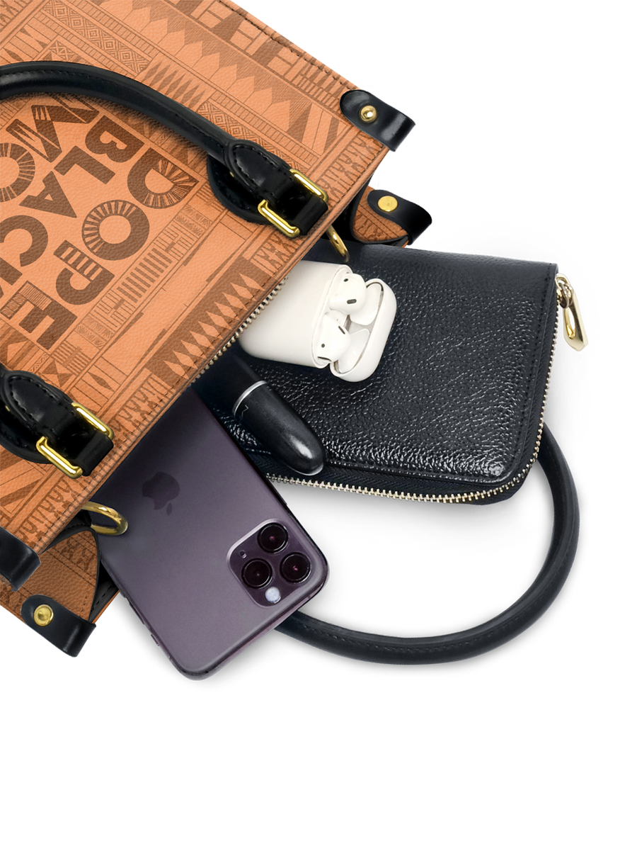 "Dope Black Mom" Small Leather Handbag