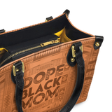 "Dope Black Mom" Small Leather Handbag