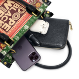"Dope Black Wife" Frosted Pine Small Leather Handbag