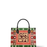 "Dope Black Wife" Frosted Pine Leather Handbag A250 Deal