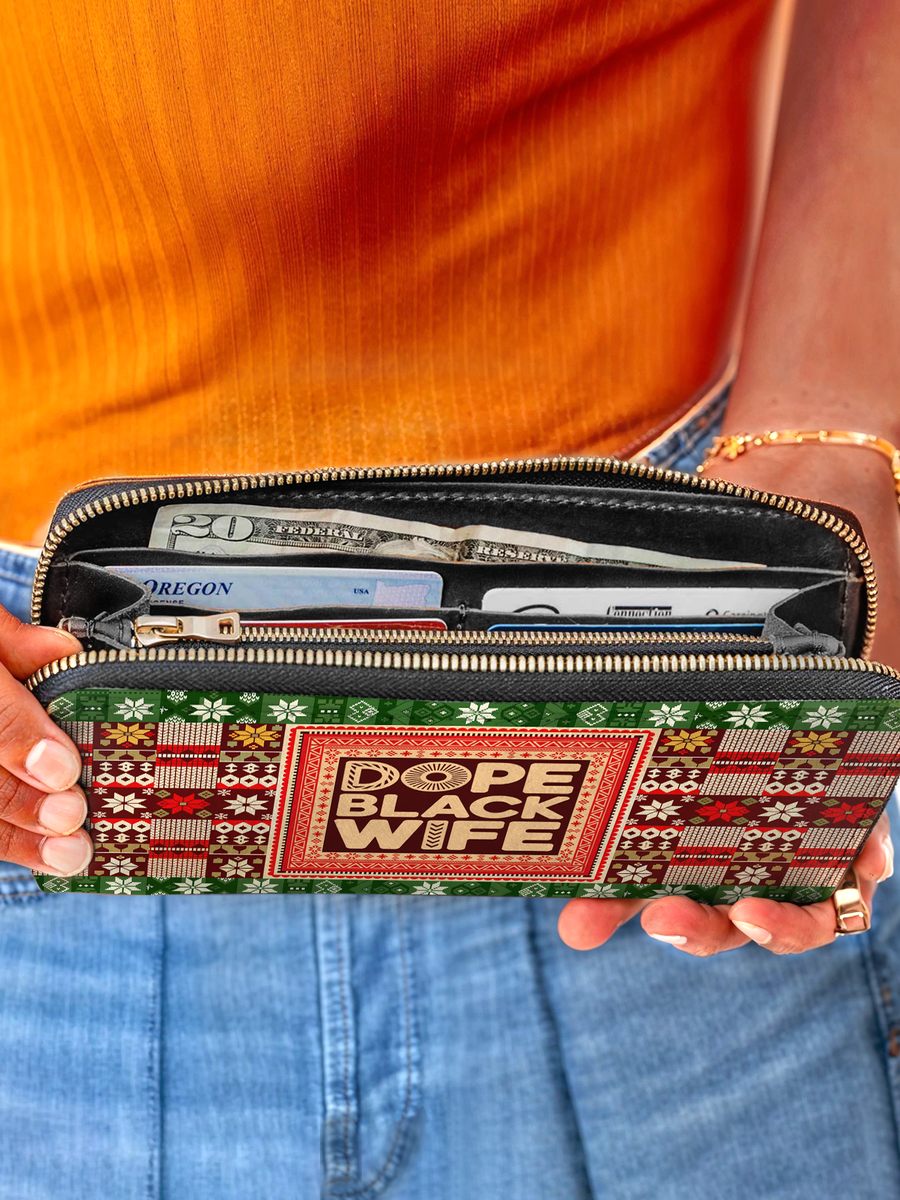 "Dope Black Wife" Frosted Pine Wallet