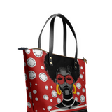 "Fahari" Strawberry Pop Leather Tote Bag - BRAVE ONES DEAL