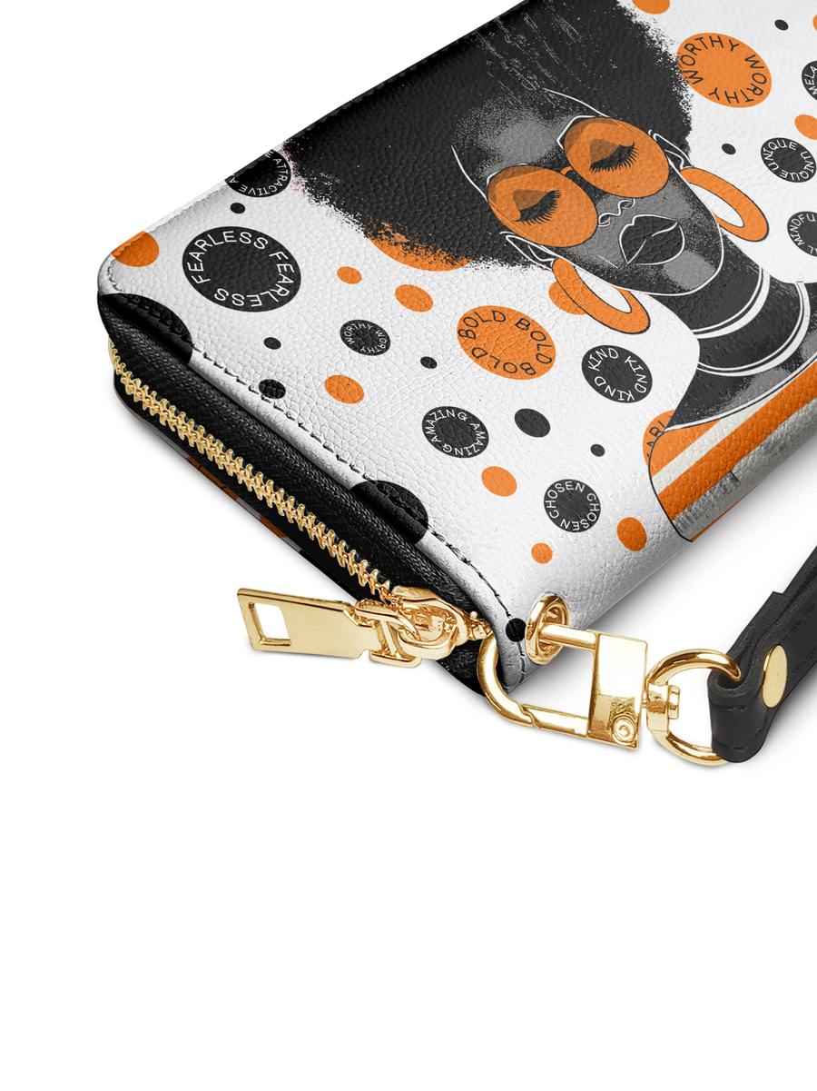 "Fahari" Marshmallow Citrus Wallet FALL CLEARANCE DEAL