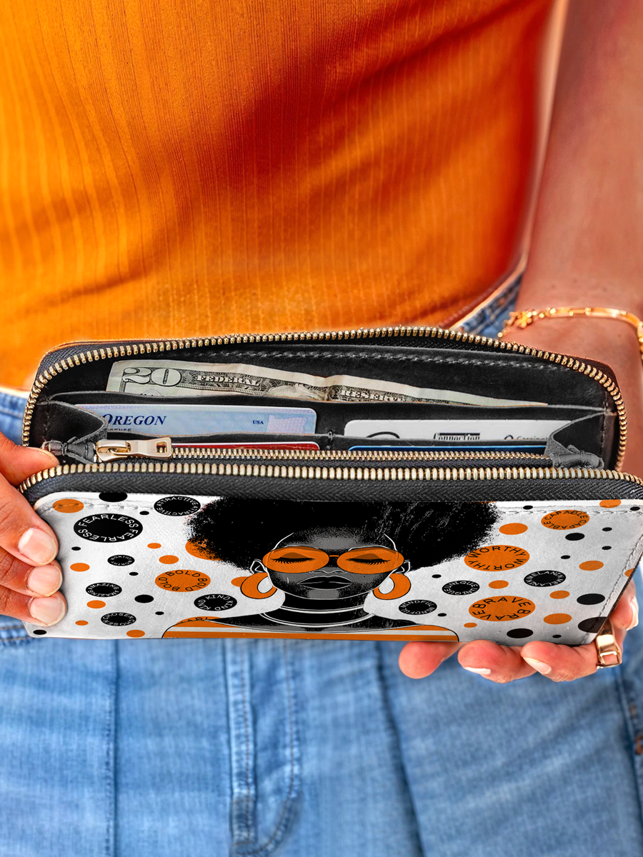 "Fahari" Marshmallow Citrus Wallet FALL CLEARANCE DEAL
