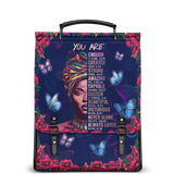 "Imani" Blue Orchid Leather Backpack - BRAVE ONES DEAL