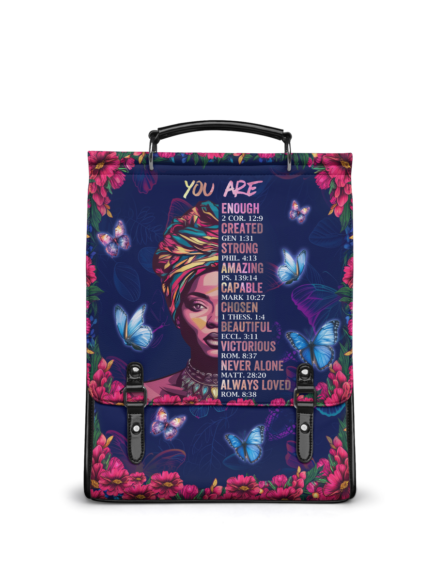 "Imani" Blue Orchid Leather Backpack - DD DEAL