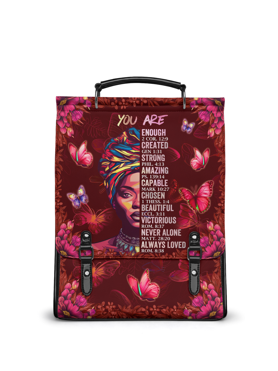 "Imani" Pomegranate Red Leather Backpack - DD DEAL