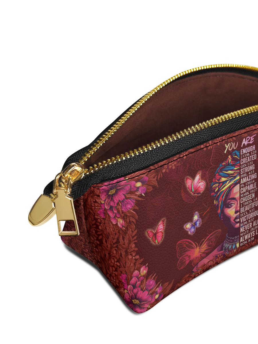 "Imani" Pomegranate Red Eclipse Makeup Bag