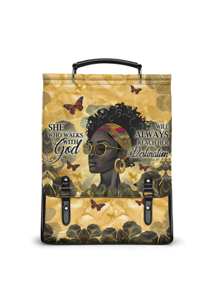 "Njia" Leather Backpack