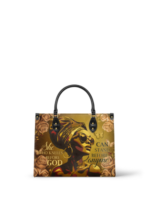 "Godfidence" Leather Handbag