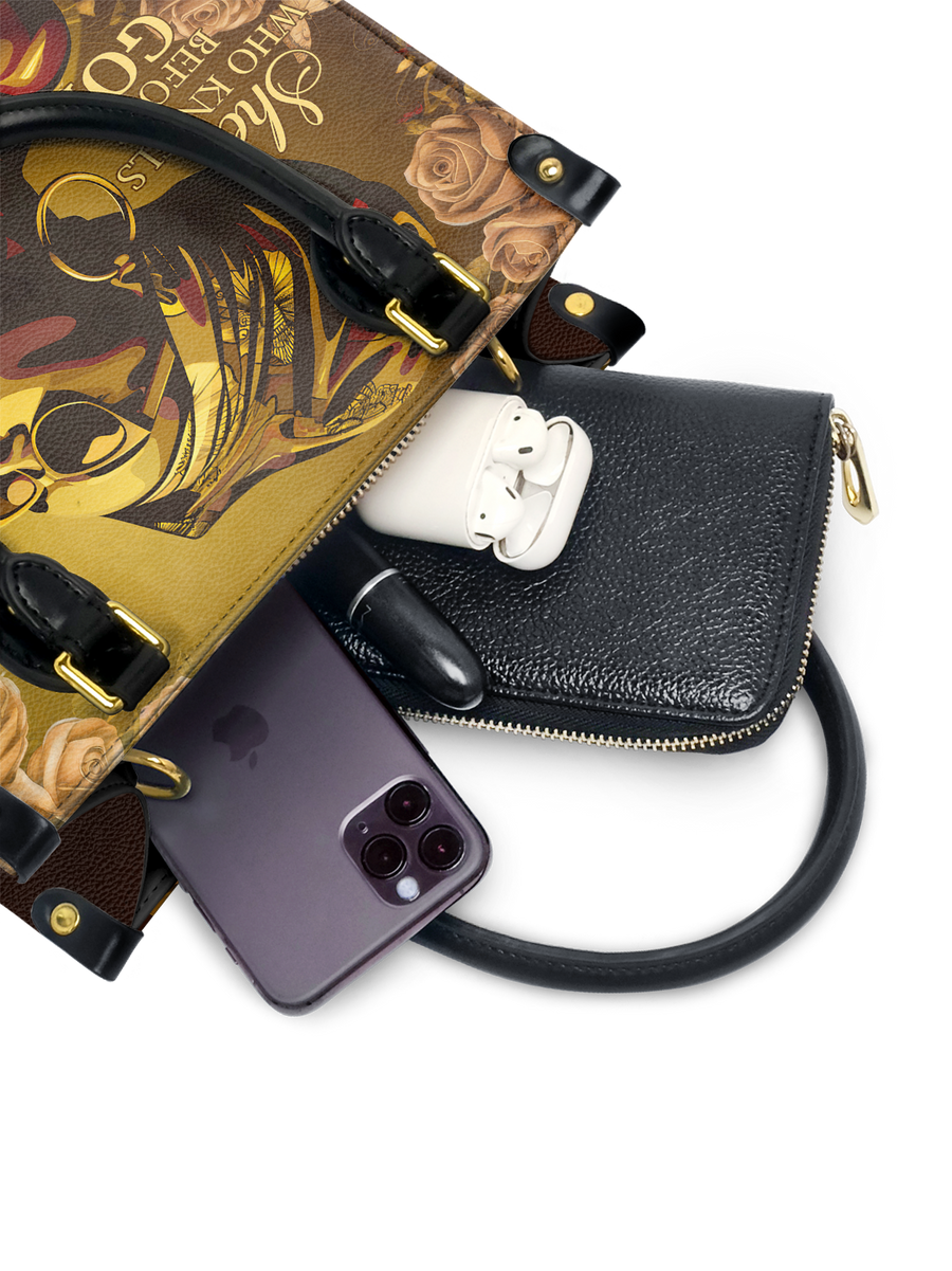 "Godfidence" Small Leather Handbag Matching Set - DD DEAL